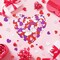 400PCS Heart Shaped Glitter Foam Stickers – Self-Adhesive Red, Pink, Purple & White Hearts in 3 Sizes for Kids Crafts, Valentine’s Day, Wedding, Scrapbooking & Party Decorations